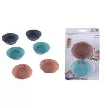 MUFFIN FORMA SZILIKON 6DB-OS