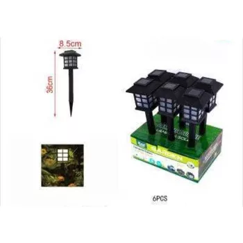 KERTI SOLAR LÁMPA LESZÚRHATÓ 8,5X36CM 6DB/DISPLAY