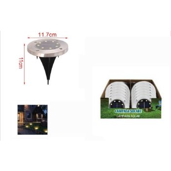 KERTI SOLAR LÁMPA LESZÚRHATÓ 11X11,7CM 12DB/DISPLAY