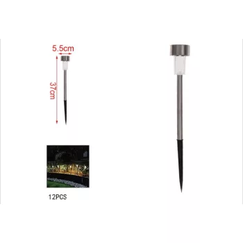 KERTI SOLAR LÁMPA LESZÚRHATÓ 5,5X37CM 12DB/DISPLAY