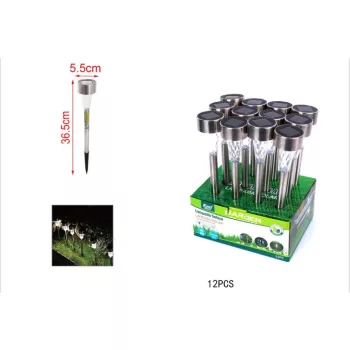 KERTI SOLAR LÁMPA LESZÚRHATÓ 5,5X36,5CM 12DB/DISPLAY