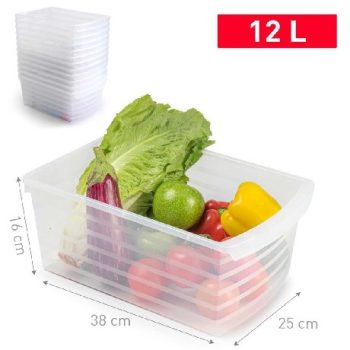 TÁROLÓ DOBOZ MŰA. 12L, 16X38X25CM
