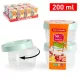 ÉTELTÁROLÓ DOBOZ MŰA. 2DB 200ML TÖBBFÉLE SZÍN