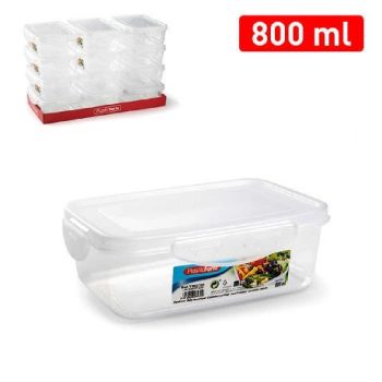 ÉTELTÁROLÓ DOBOZ MŰA. TÉGLALAP ALAKÚ 800ML