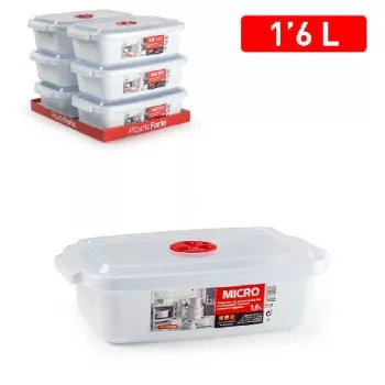 ÉTELTÁROLÓ DOBOZ MŰA. 1,6L, MIKROHULLÁMŰ SÜTŐHÖZ