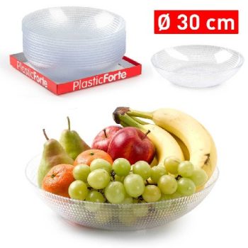 GYÜMÖLCSKOSÁR MŰA. 30CM ÁTLÁTSZÓ