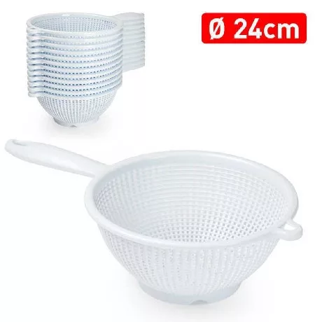 SZŰRŐ NYELES MŰA. 24CM FEHÉR