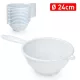 SZŰRŐ NYELES MŰA. 24CM FEHÉR