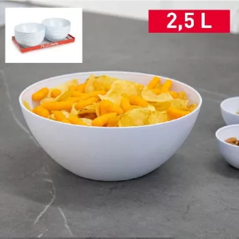 SALÁTÁSTÁL MŰA. 2,5L FEHÉR