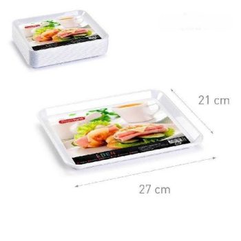 TÁLCA MŰA. 27X21CM FEHÉR