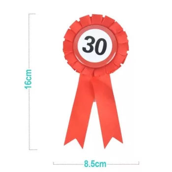 KITŰZŐ "30" 8,5X16CM