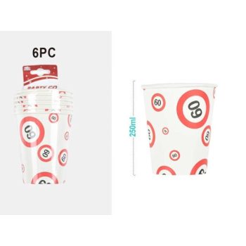 PAPÍRPOHÁR "60" 250ML 6DB-OS