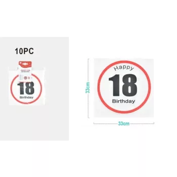 SZALVÉTA "18" 33X33CM 10DB-OS