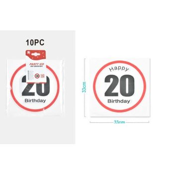 SZALVÉTA "20" 33X33CM 10DB-OS