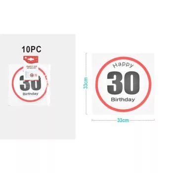 SZALVÉTA "30" 33X33CM 10DB-OS