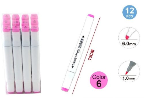 SZÖVEGKIEMELŐ FILC 2 VÉGŰ MAGENTA 15CM 6