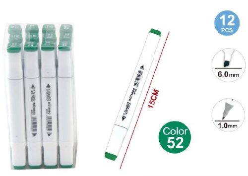 SZÖVEGKIEMELŐ FILC 2 VÉGŰ ZÖLD 15CM 52