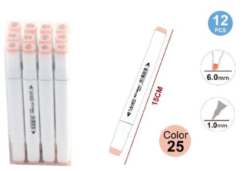 SZÖVEGKIEMELŐ FILC 2 VÉGŰ HOMOK 15CM 25