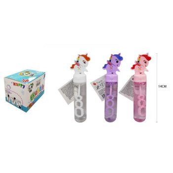 BUBORÉKFÚJÓ 30ML UNIKORNIS 14CM 24DB/DISPLAY