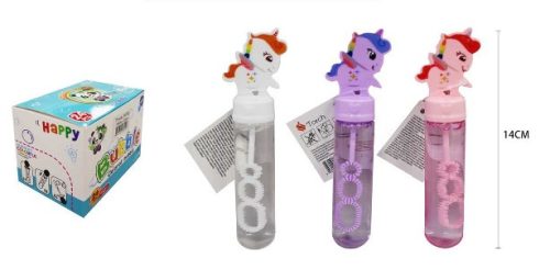 BUBORÉKFÚJÓ 30ML UNIKORNIS 14CM 24DB/DISPLAY