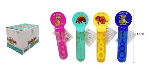 BUBORÉKFÚJÓ 30ML DÍNÓ II. 14CM 24DB/DISPLAY