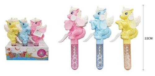 BUBORÉKFÚJÓ KÉZI 30ML UNIKORNIS 22CM 12DB/DISPLAY