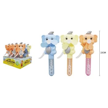 BUBORÉKFÚJÓ KÉZI 30ML ELEFÁNT 22CM 12DB/DISPLAY