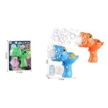 BUBORÉKFÚJÓ PISZTOLY DINOSZAURUSZ 14X15,5CM 3F.