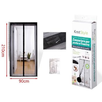 SZÚNYOGHÁLÓ MÁGNESES FEKETE 210X90CM