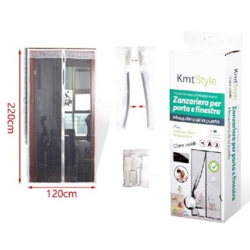 SZÚNYOGHÁLÓ MÁGNESES FEHÉR 220X120CM