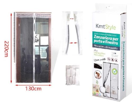 SZÚNYOGHÁLÓ MÁGNESES FEHÉR 220X130CM