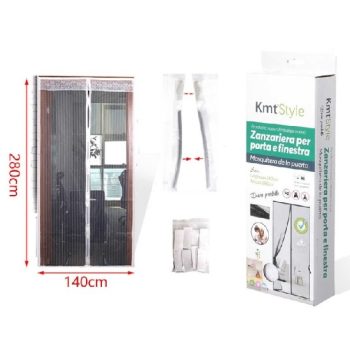 SZÚNYOGHÁLÓ MÁGNESES FEHÉR 280X140CM