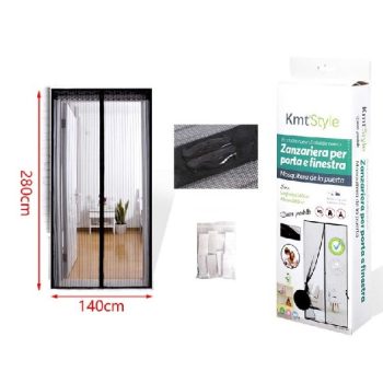 SZÚNYOGHÁLÓ MÁGNESES FEKETE 280X140CM