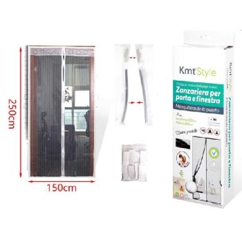 SZÚNYOGHÁLÓ MÁGNESES FEHÉR 250X150CM