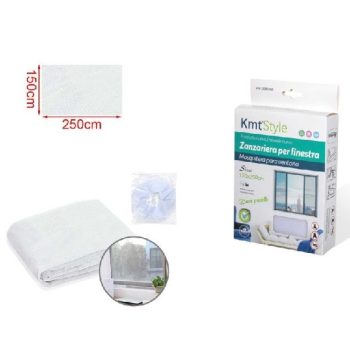 SZÚNYOGHÁLÓ FEHÉR 150X250CM