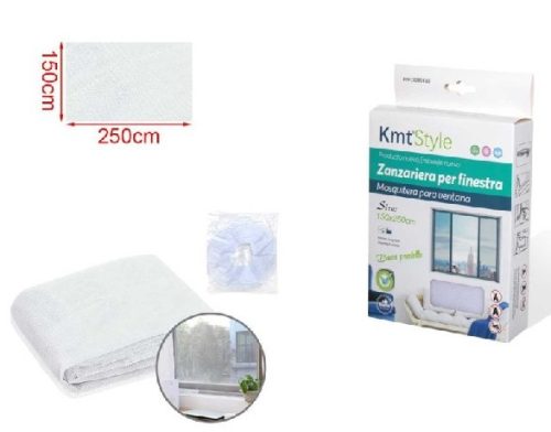 SZÚNYOGHÁLÓ FEHÉR 150X250CM