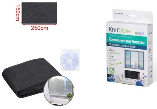 SZÚNYOGHÁLÓ FEKETE 150X250CM