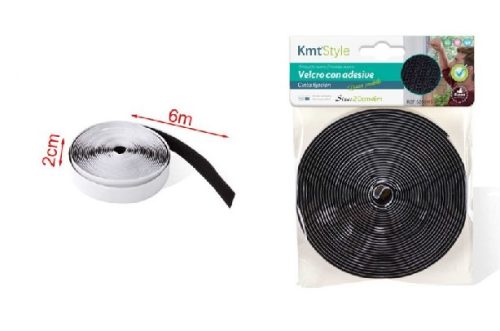 SZÚNYOGHÁLÓ RÖGZÍTŐ ÖNTAPADÓS FEKETE 6M 2CM