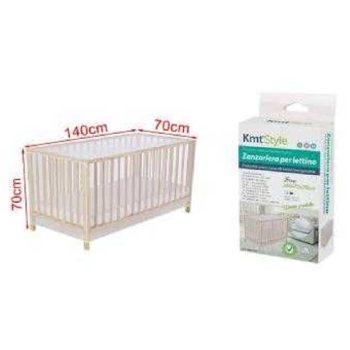 SZÚNYOGHÁLÓ HUZAT BABAÁGYRA 140X70X70CM