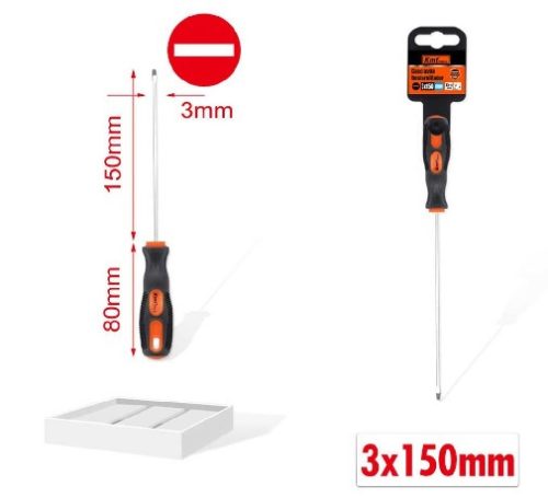 CSAVARHÚZÓ LAPOS 3X150MM