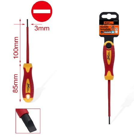 CSAVARHÚZÓ SZIGETELT LAPOS 3X100MM