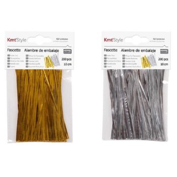 KÁBELKÖTEGELŐ 200DB-OS 10CM ARANY/EZÜST