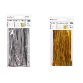 KÁBELKÖTEGELŐ 200DB-OS 15CM ARANY/EZÜST