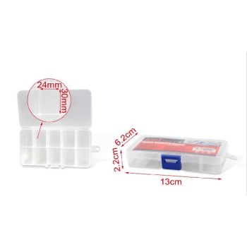 SZERSZÁMOS DOBOZ MŰA. 10 REKESZES 13X2X6CM