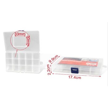 SZERSZÁMOS DOBOZ MŰA. 15 REKESZES 17X2X10CM