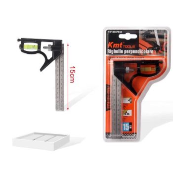 VONALZÓ MERŐLEGES VÍZMÉRTÉKKEL 15CM