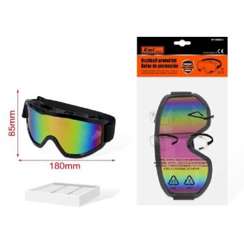 VÉDŐSZEMÜVEG SZÍNES 18X8,5CM