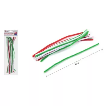 ZSENÍLIA DRÓT 30CM 20DB-OS NEMZETI SZÍNEK