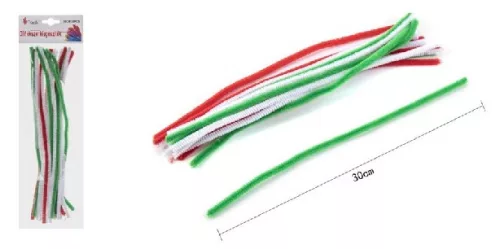 ZSENÍLIA DRÓT 30CM 20DB-OS NEMZETI SZÍNEK