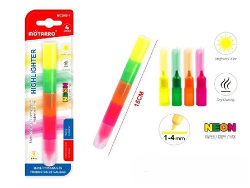 SZÖVEGKIEMELŐ 5 AZ 1-BEN 15CM 1-4MM TÖBBSZÍNŰ